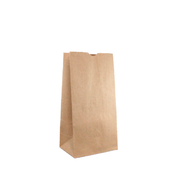 Bolsa ecológica de papel Kraft sin manija | 12 Lb - 60 gr