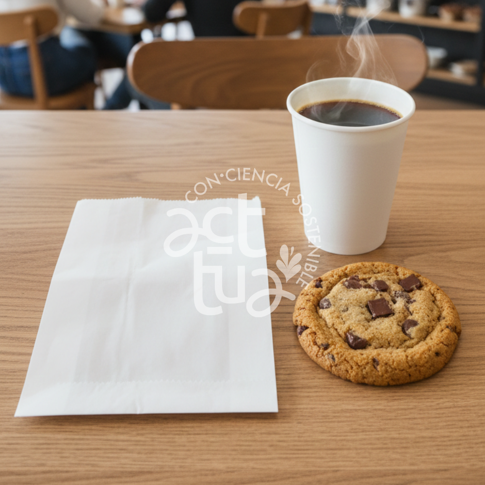 Bolsa de papel Antigraso | Plegada para Snacks