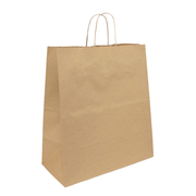 Bolsa ecológica de papel Kraft con manija | 30 cm x 23 cm x 40 cm