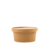 Bowl Kraft con tapa de cartón | 1.000 ml (32 oz)