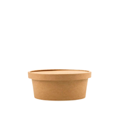 Bowl Kraft con tapa de cartón | 750 ml (25 oz)