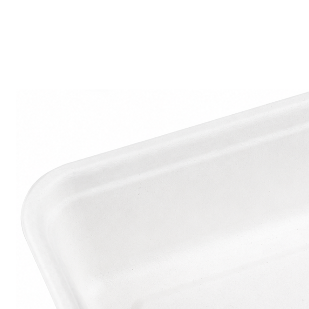 Bowl pulpa de papel rectángular sin tapa | 500 ml