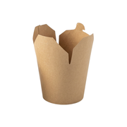 Contenedor chino con tapa plegable | 25 oz - Kraft