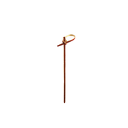 Pincho de madera para entradas | Nudo Rojo - 12 cm