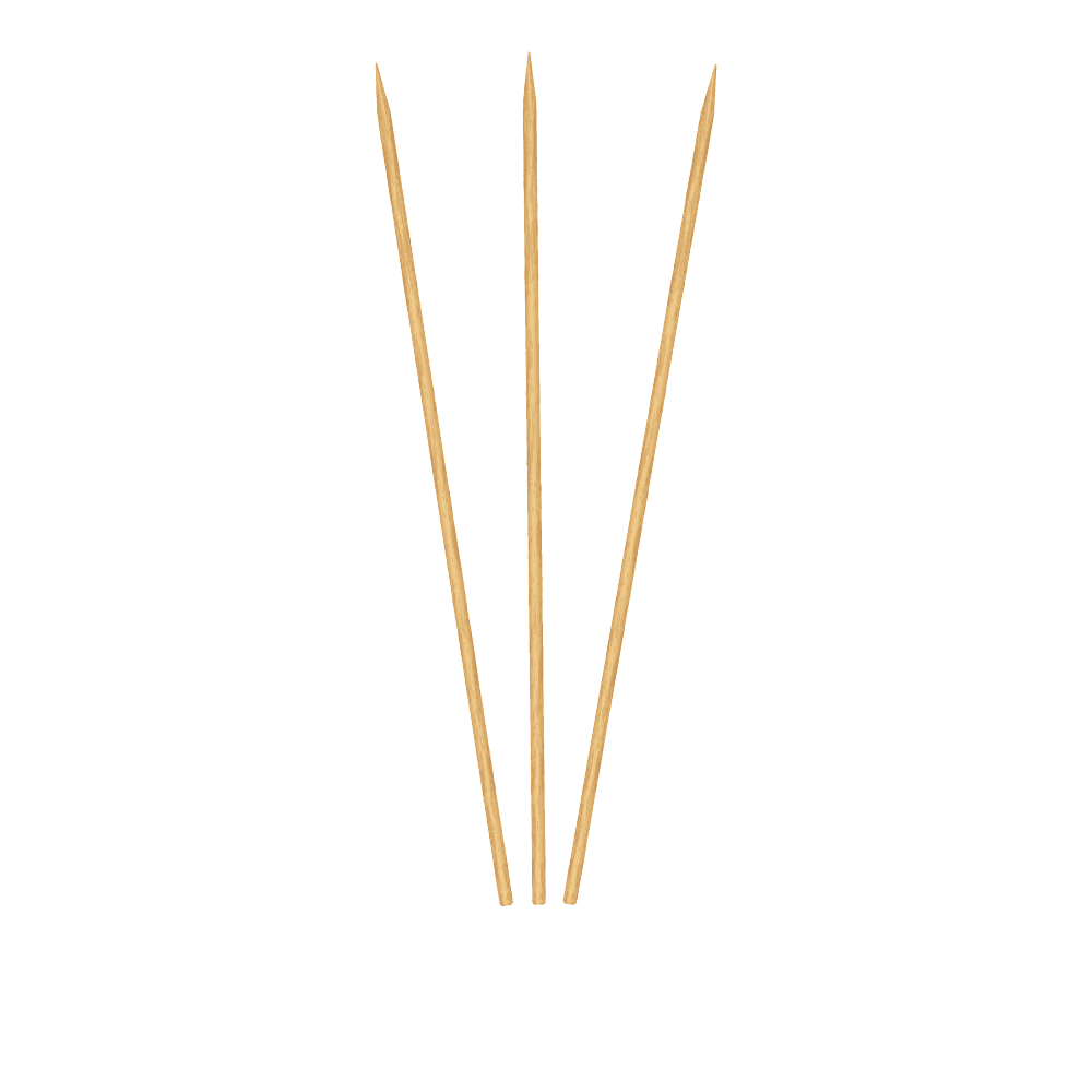 Pincho de madera para entradas | Brocheta - 20 cm