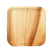 Plato Areca cuadrado grande 26x26 | Paquete x 10 Uds