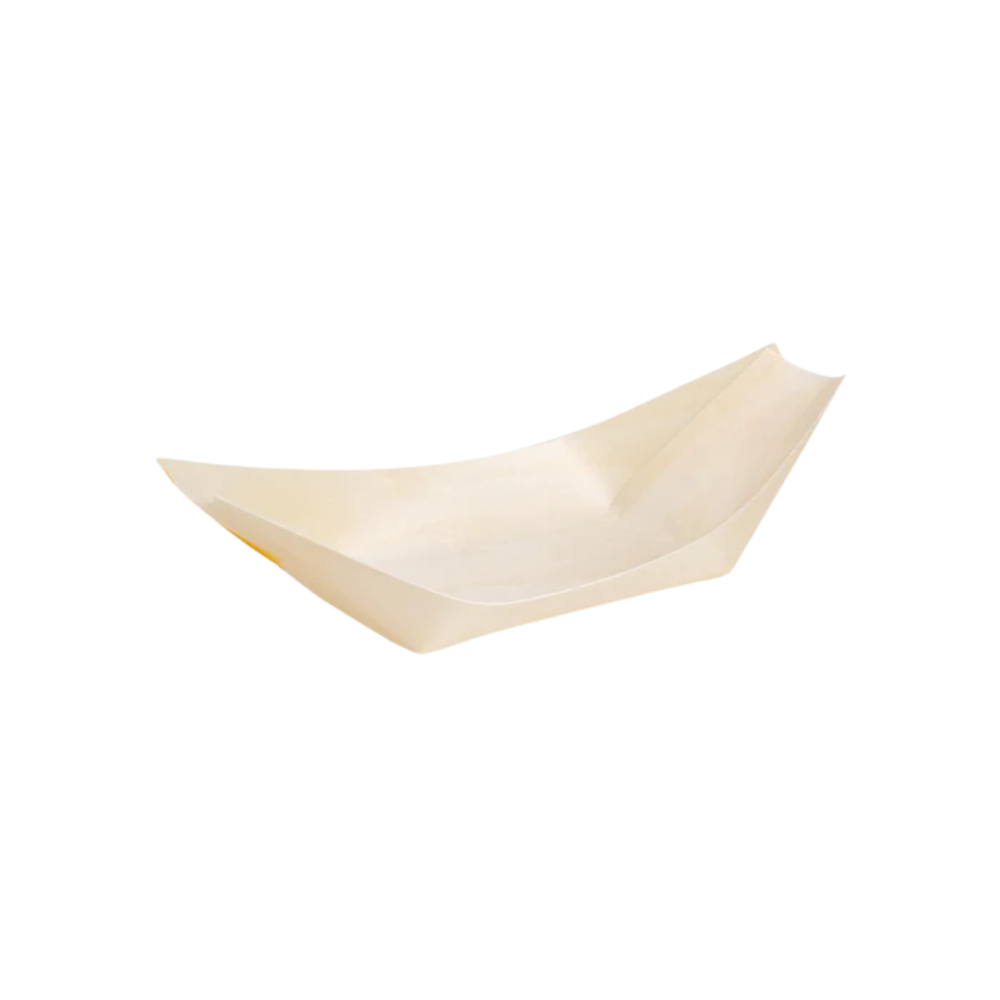 Plato Canoa de Bambú 14 cm | Paquete x 50 Uds