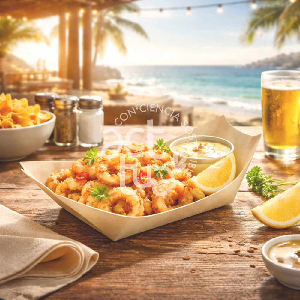 Plato Canoa de Bambú 14 cm | Paquete x 50 Uds