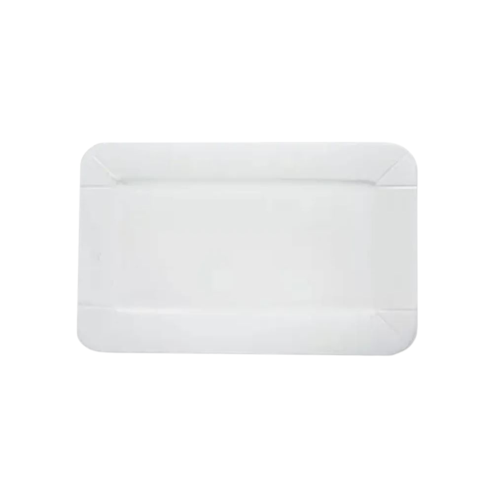 Plato de cartón blanco | Rectangular 13x21