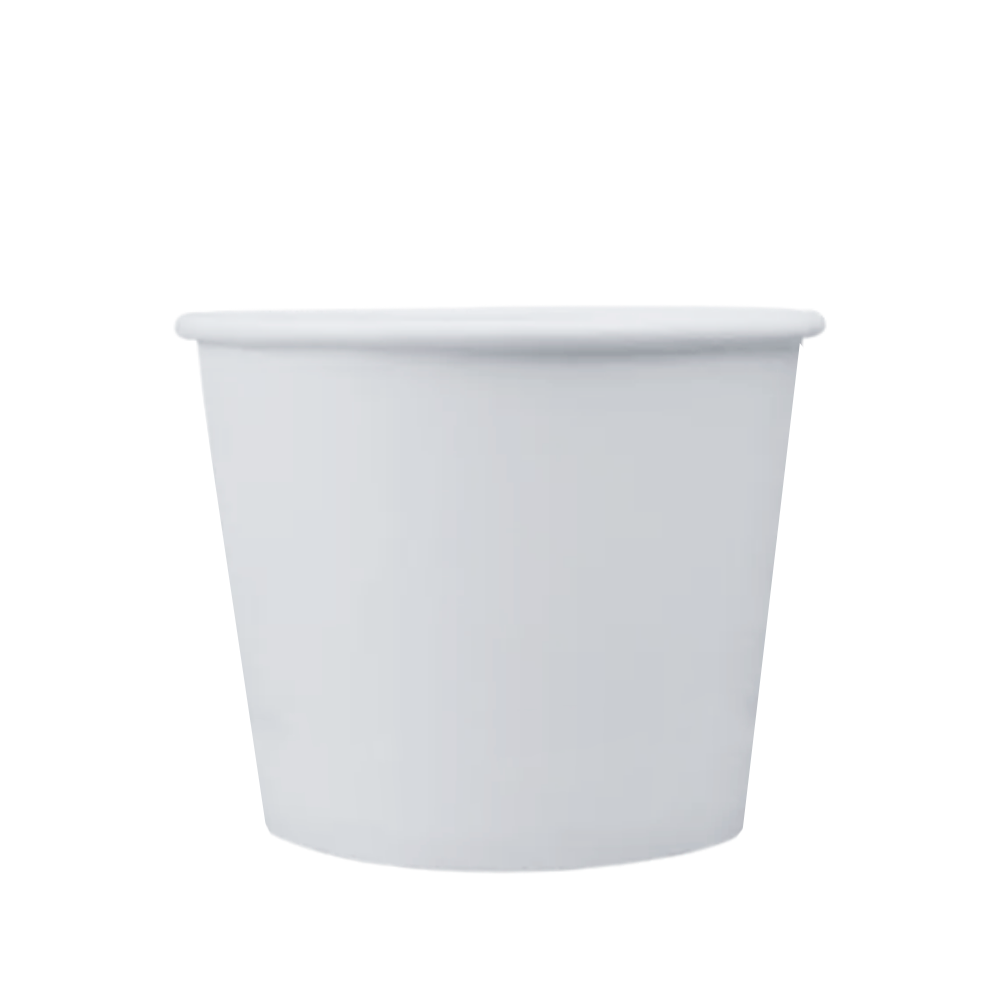 Tazón blanco de cartón ecológico | 12 oz - 354 ml