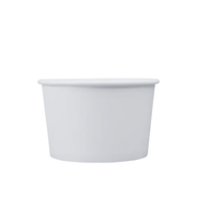 Tazón blanco de cartón ecológico | 8 oz - 236 ml