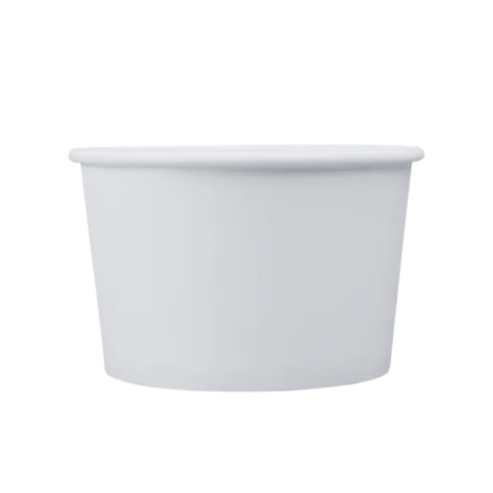 Tazón blanco de cartón ecológico | 16 oz