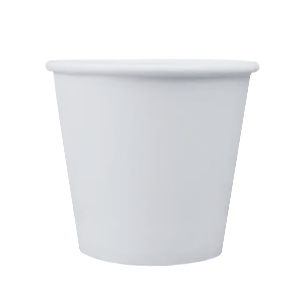 Tazón blanco de cartón ecológico | 16 oz - 443 ml