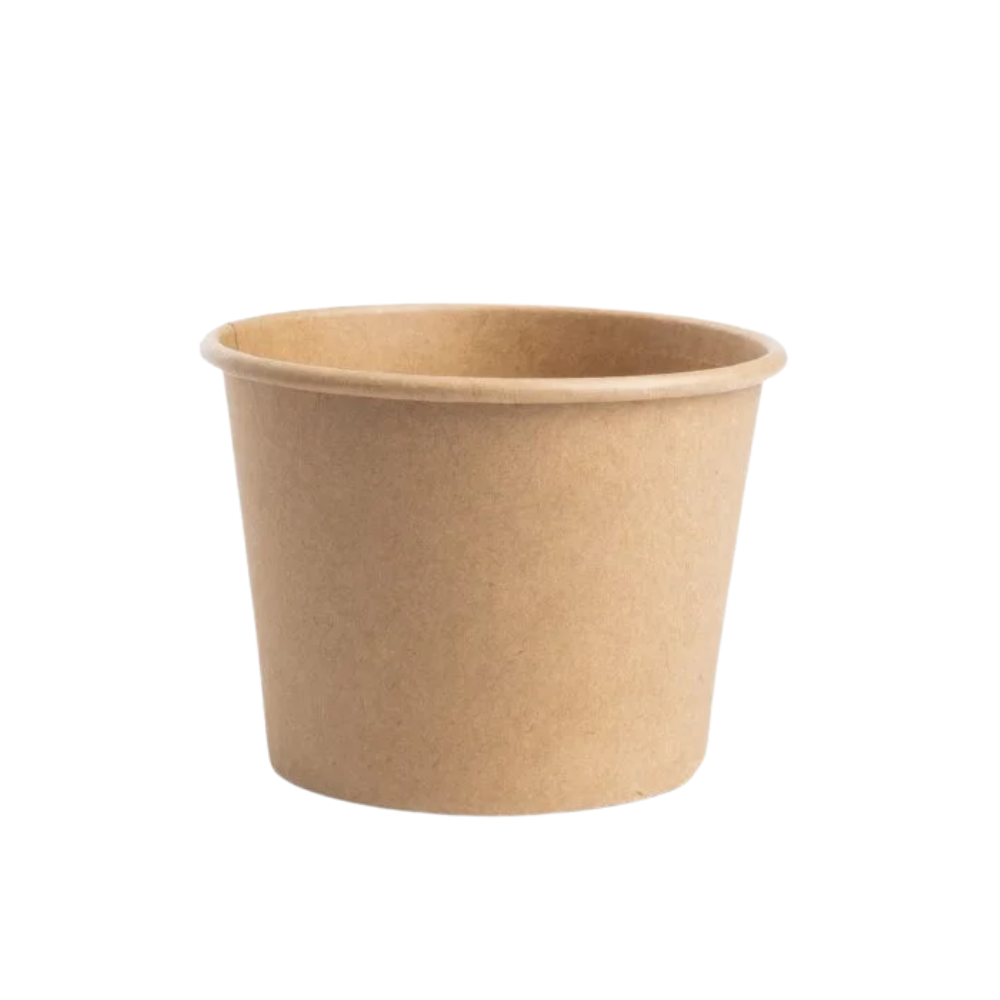Tazón de cartón kraft sin tapa | 12 oz - 350 ml