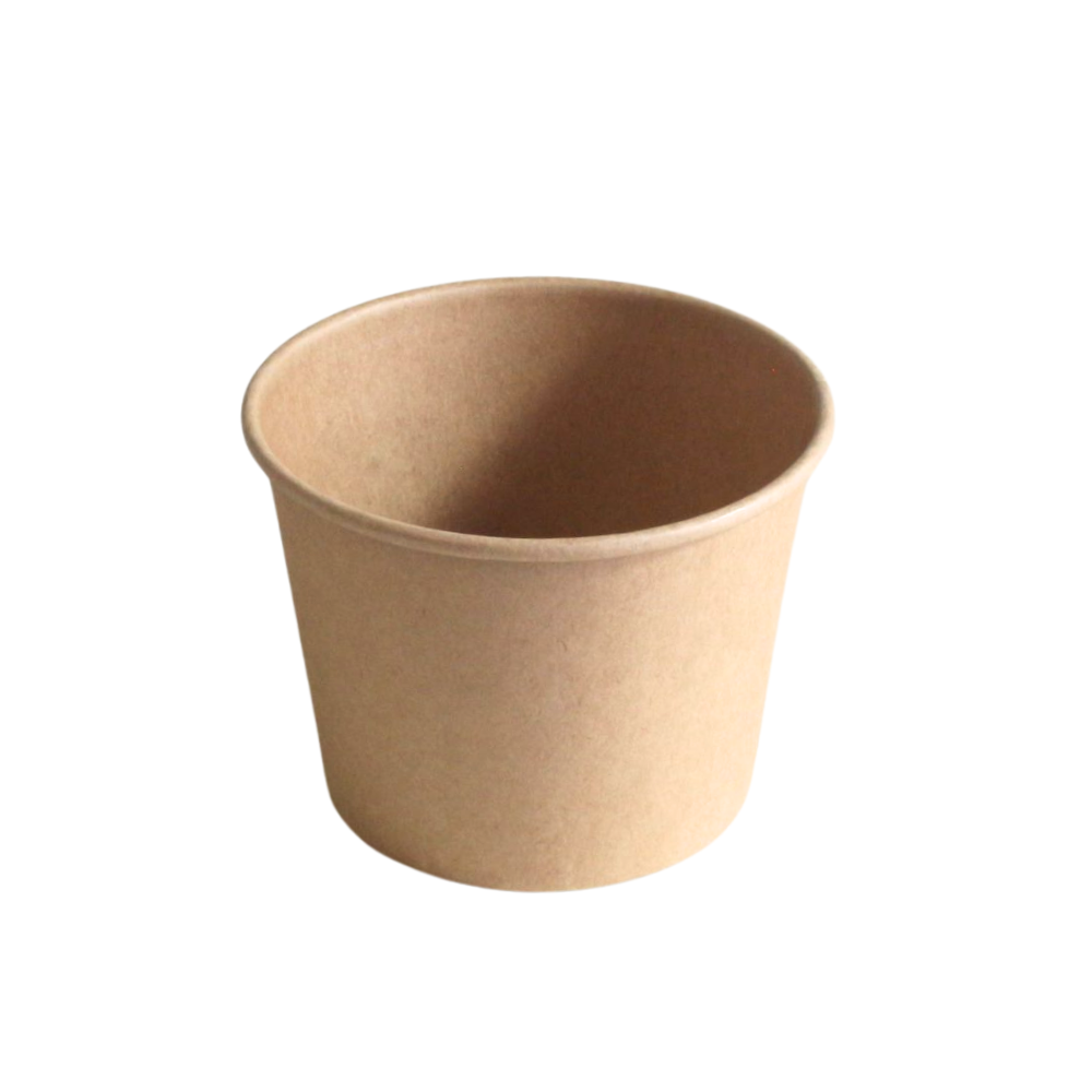 Tazón de cartón kraft sin tapa | 12 oz - 350 ml