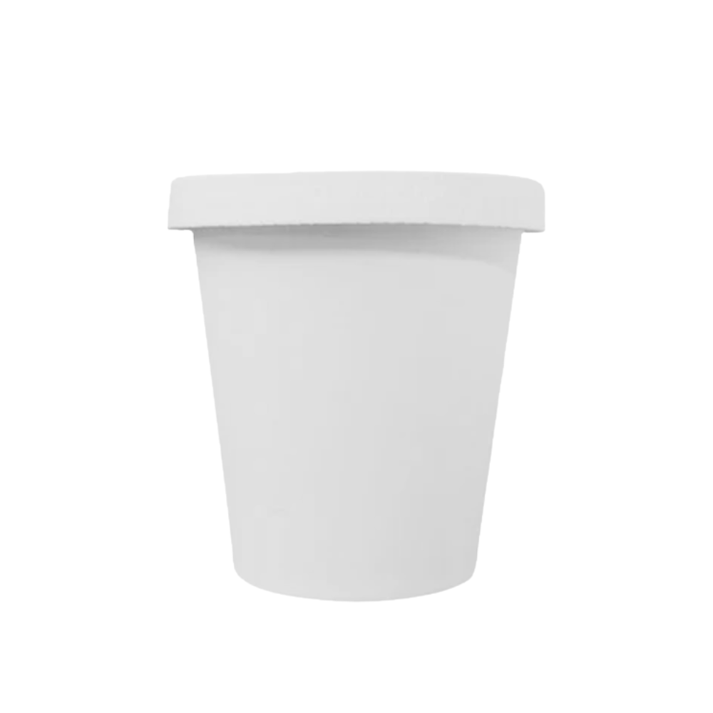 Vaso con tapa plana de cartón | 16 oz - 443 ml