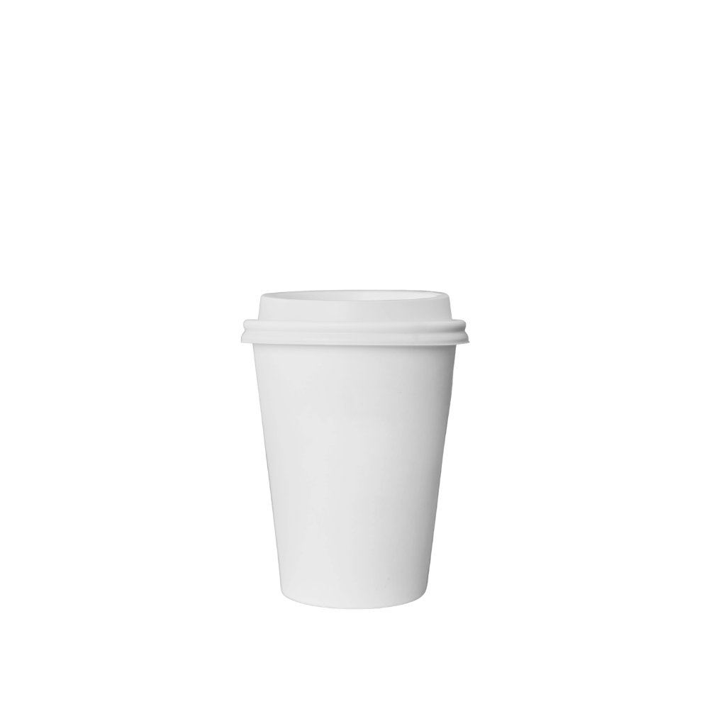 Vaso de cartón con tapa PS viajera | 7 oz - 207 ml