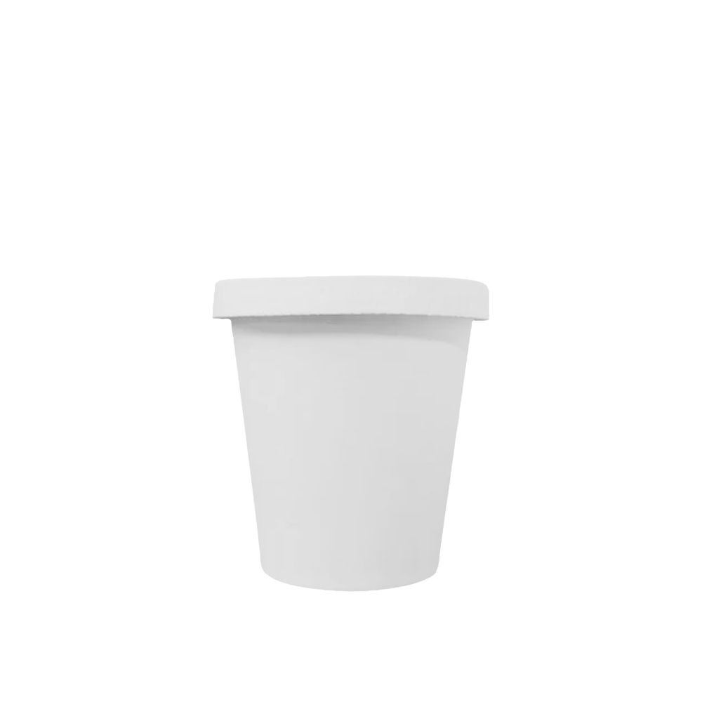 Vaso con tapa plana de cartón | 9 oz - 266 ml